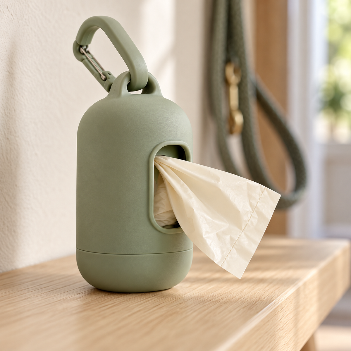 AI-generated illustration of Travel Waste Bag Dispenser; props not included